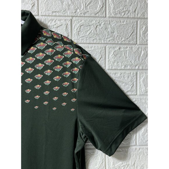 NWT Men's Levelwear Green Minnesota Wild NHL x PGA Original Polo Size 2XL - Picture 2 of 11